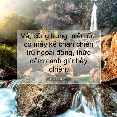 Picture 07 - Lu-ca 2:8 VIE - Vả, cũng trong miền đó, có mấy kẻ - Bible Verse Picture