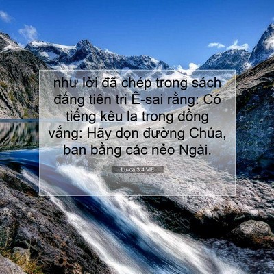Picture 07 - Lu-ca 3:4 VIE - như lời đã chép trong sách đấng tiên - Bible Verse Picture