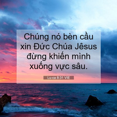 Picture 07 - Lu-ca 8:31 VIE - Chúng nó bèn cầu xin Đức Chúa Jêsus - Bible Verse Picture