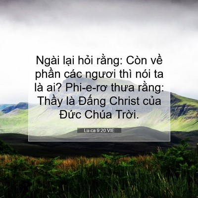 Picture 07 - Lu-ca 9:20 VIE - Ngài lại hỏi rằng: Còn về phần các - Bible Verse Picture