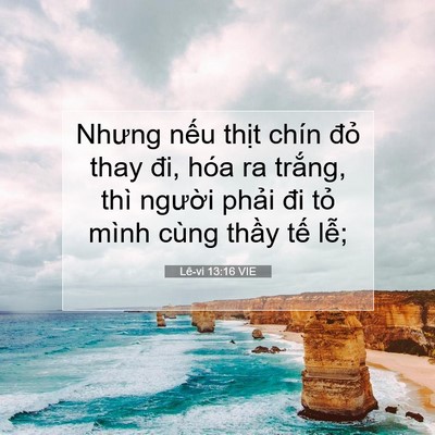 Picture 07 - Lê-vi 13:16 VIE - Nhưng nếu thịt chín đỏ thay đi, hóa ra - Bible Verse Picture