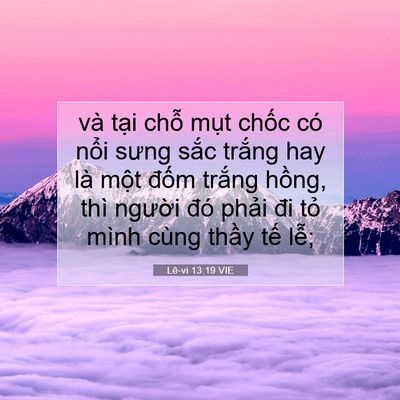 Picture 07 - Lê-vi 13:19 VIE - và tại chỗ mụt chốc có nổi sưng - Bible Verse Picture