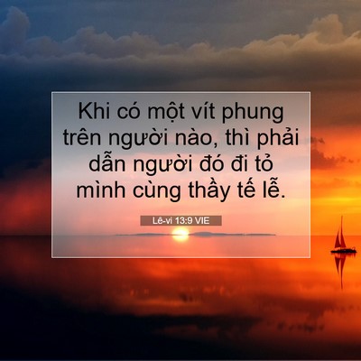Picture 07 - Lê-vi 13:9 VIE - Khi có một vít phung trên người nào, - Bible Verse Picture