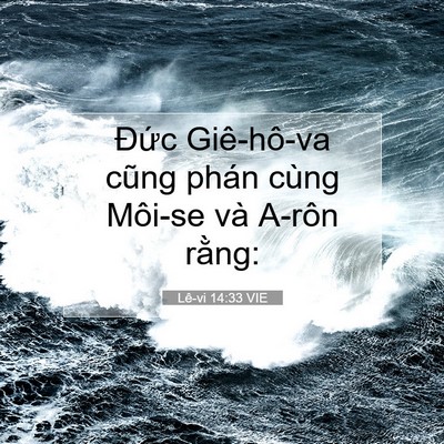 Picture 07 - Lê-vi 14:33 VIE - Đức Giê-hô-va cũng phán cùng Môi-se và - Bible Verse Picture