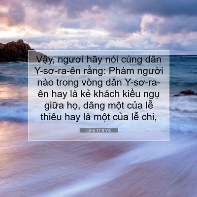 Picture 07 - Lê-vi 17:8 VIE - Vậy, ngươi hãy nói cùng dân Y-sơ-ra-ên - Bible Verse Picture