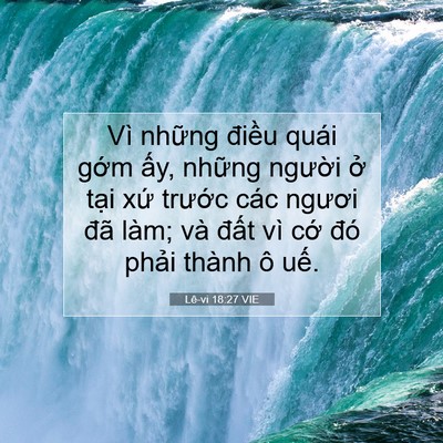 Picture 07 - Lê-vi 18:27 VIE - Vì những điều quái gớm ấy, những - Bible Verse Picture