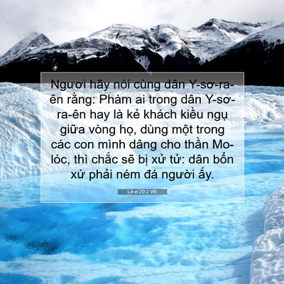 Picture 07 - Lê-vi 20:2 VIE - Ngươi hãy nói cùng dân Y-sơ-ra-ên rằng: - Bible Verse Picture
