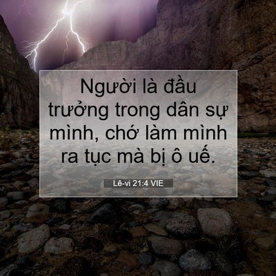 Picture 07 - Lê-vi 21:4 VIE - Người là đầu trưởng trong dân sự - Bible Verse Picture