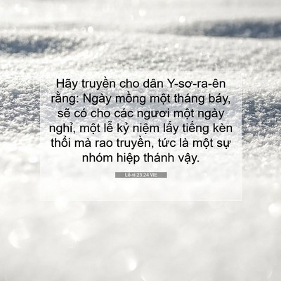 Picture 07 - Lê-vi 23:24 VIE - Hãy truyền cho dân Y-sơ-ra-ên rằng: Ngày - Bible Verse Picture