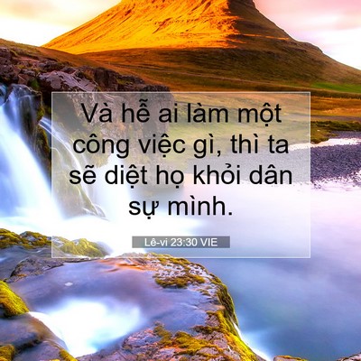 Picture 07 - Lê-vi 23:30 VIE - Và hễ ai làm một công việc gì, thì ta - Bible Verse Picture