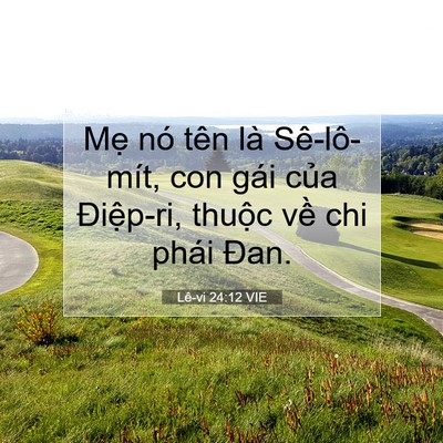 Picture 07 - Lê-vi 24:12 VIE - Mẹ nó tên là Sê-lô-mít, con gái của - Bible Verse Picture
