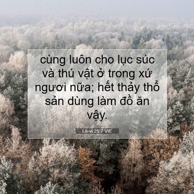 Picture 07 - Lê-vi 25:7 VIE - cùng luôn cho lục súc và thú vật ở - Bible Verse Picture