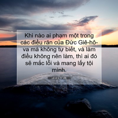 Picture 07 - Lê-vi 5:17 VIE - Khi nào ai phạm một trong các điều răn - Bible Verse Picture