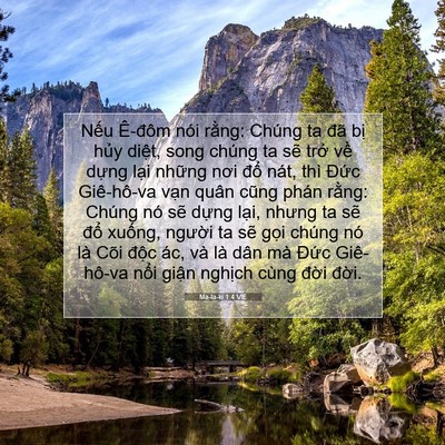 Picture 07 - Ma-la-ki 1:4 VIE - Nếu Ê-đôm nói rằng: Chúng ta đã bị - Bible Verse Picture