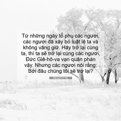 Picture 07 - Ma-la-ki 3:7 VIE - Từ những ngày tổ phụ các ngươi, các - Bible Verse Picture