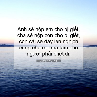 Picture 07 - Ma-thi-ơ 10:21 VIE - Anh sẽ nộp em cho bị giết, cha sẽ nộp - Bible Verse Picture