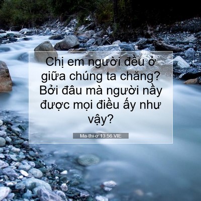 Picture 07 - Ma-thi-ơ 13:56 VIE - Chị em người đều ở giữa chúng ta - Bible Verse Picture