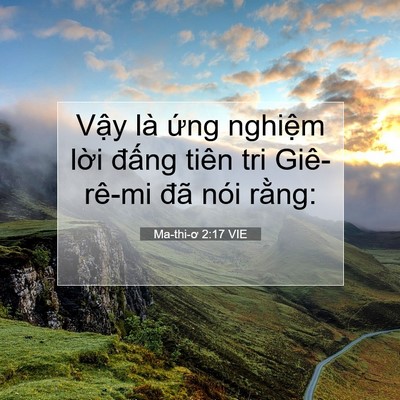 Picture 07 - Ma-thi-ơ 2:17 VIE - Vậy là ứng nghiệm lời đấng tiên tri - Bible Verse Picture