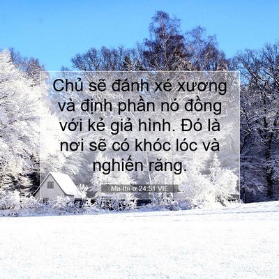 Picture 07 - Ma-thi-ơ 24:51 VIE - Chủ sẽ đánh xé xương và định phần - Bible Verse Picture