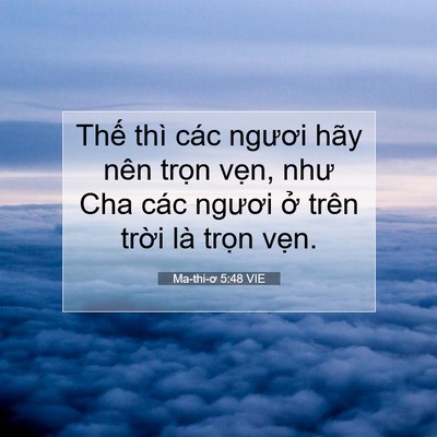 Picture 07 - Ma-thi-ơ 5:48 VIE - Thế thì các ngươi hãy nên trọn vẹn, - Bible Verse Picture