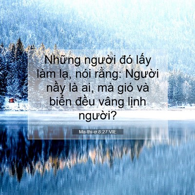 Picture 07 - Ma-thi-ơ 8:27 VIE - Những người đó lấy làm lạ, nói - Bible Verse Picture