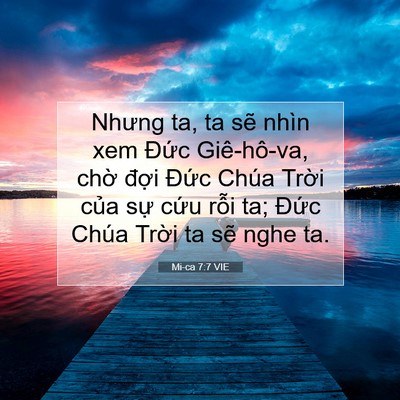 Picture 07 - Mi-ca 7:7 VIE - Nhưng ta, ta sẽ nhìn xem Đức Giê-hô-va, - Bible Verse Picture