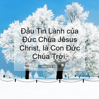 Picture 07 - Mác 1:1 VIE - Đầu Tin Lành của Đức Chúa Jêsus - Bible Verse Picture