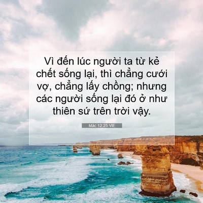 Picture 07 - Mác 12:25 VIE - Vì đến lúc người ta từ kẻ chết - Bible Verse Picture