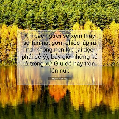 Picture 07 - Mác 13:14 VIE - Khi các ngươi sẽ xem thấy sự tàn nát - Bible Verse Picture