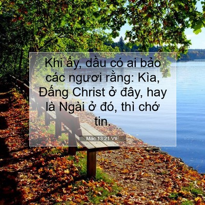 Picture 07 - Mác 13:21 VIE - Khi ấy, dầu có ai bảo các ngươi rằng: - Bible Verse Picture