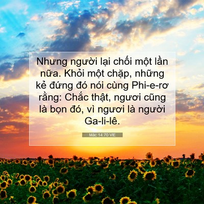 Picture 07 - Mác 14:70 VIE - Nhưng người lại chối một lần nữa. - Bible Verse Picture