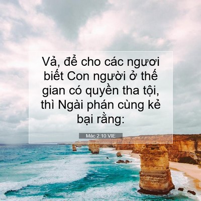 Picture 07 - Mác 2:10 VIE - Vả, để cho các ngươi biết Con người - Bible Verse Picture