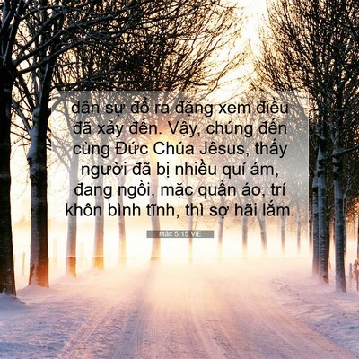 Picture 07 - Mác 5:15 VIE - dân sự đổ ra đặng xem điều đã xảy - Bible Verse Picture