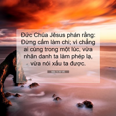 Picture 07 - Mác 9:39 VIE - Đức Chúa Jêsus phán rằng: Đừng cấm - Bible Verse Picture