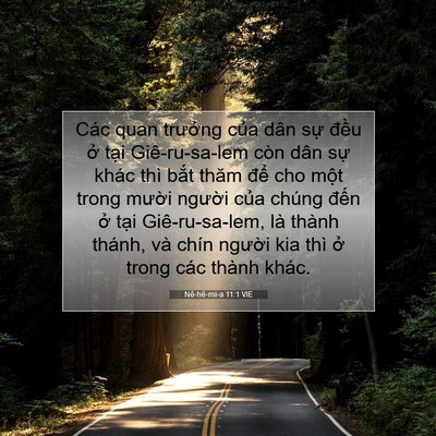Picture 07 - Nê-hê-mi-a 11:1 VIE - Các quan trưởng của dân sự đều ở - Bible Verse Picture