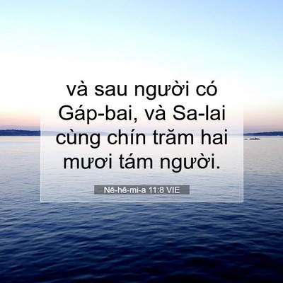 Picture 07 - Nê-hê-mi-a 11:8 VIE - và sau người có Gáp-bai, và Sa-lai cùng - Bible Verse Picture