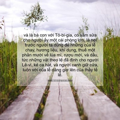 Picture 07 - Nê-hê-mi-a 13:5 VIE - và là bà con với Tô-bi-gia, có sắm sửa - Bible Verse Picture