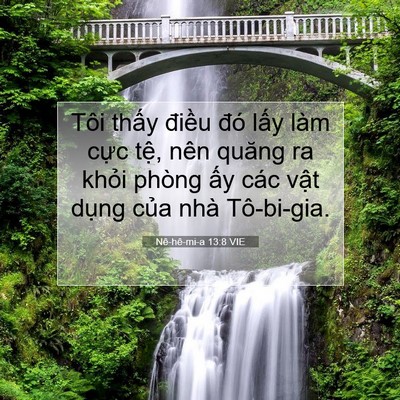 Picture 07 - Nê-hê-mi-a 13:8 VIE - Tôi thấy điều đó lấy làm cực tệ, - Bible Verse Picture