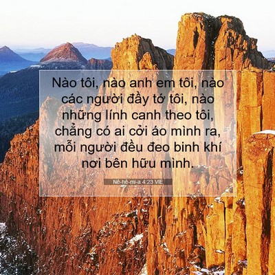 Picture 07 - Nê-hê-mi-a 4:23 VIE - Nào tôi, nào anh em tôi, nào các người - Bible Verse Picture
