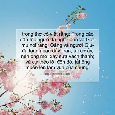 Picture 07 - Nê-hê-mi-a 6:6 VIE - trong thơ có viết rằng: Trong các dân - Bible Verse Picture