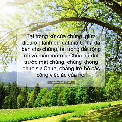 Picture 07 - Nê-hê-mi-a 9:35 VIE - Tại trong xứ của chúng, giữa điều ơn - Bible Verse Picture