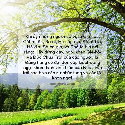 Picture 07 - Nê-hê-mi-a 9:5 VIE - Khi ấy những người Lê-vi, là Giê-sua, - Bible Verse Picture