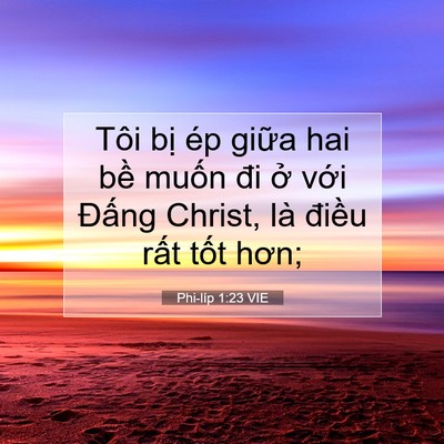 Picture 07 - Phi-líp 1:23 VIE - Tôi bị ép giữa hai bề muốn đi ở - Bible Verse Picture