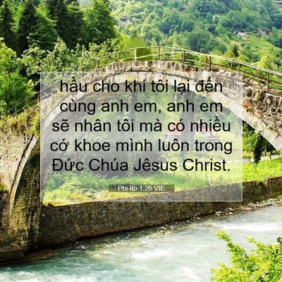 Picture 07 - Phi-líp 1:26 VIE - hầu cho khi tôi lại đến cùng anh em, anh - Bible Verse Picture