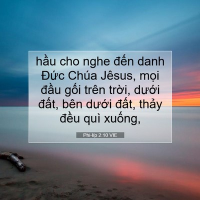 Picture 07 - Phi-líp 2:10 VIE - hầu cho nghe đến danh Đức Chúa Jêsus, - Bible Verse Picture