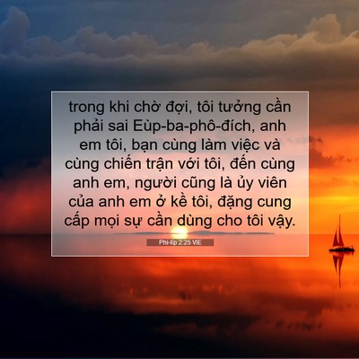 Picture 07 - Phi-líp 2:25 VIE - trong khi chờ đợi, tôi tưởng cần - Bible Verse Picture