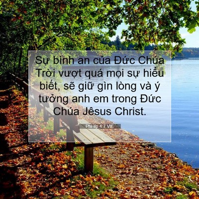 Picture 07 - Phi-líp 4:7 VIE - Sự bình an của Đức Chúa Trời vượt - Bible Verse Picture