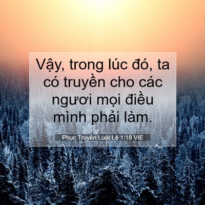 Picture 07 - Phục Truyền Luật Lệ 1:18 VIE - Vậy, trong lúc đó, ta có truyền cho các - Bible Verse Picture