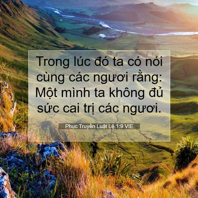 Picture 07 - Phục Truyền Luật Lệ 1:9 VIE - Trong lúc đó ta có nói cùng các ngươi - Bible Verse Picture