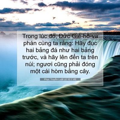 Picture 07 - Phục Truyền Luật Lệ 10:1 VIE - Trong lúc đó, Đức Giê-hô-va phán cùng - Bible Verse Picture